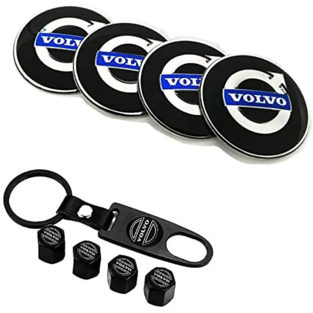 Volvo Emblem Wheel Center Hub Caps Cover Stickers